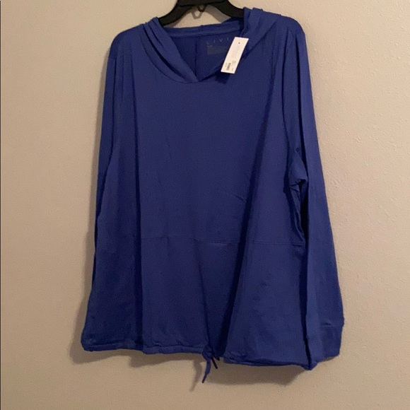 NWT! LIVI active drawstring waist hoodie. 18/20 - Picture 6 of 13